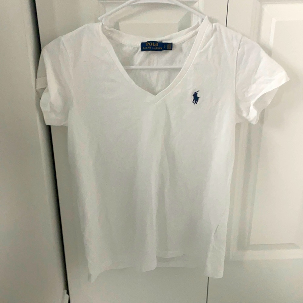 Brand New White Polo/Ralph Lauren V-Neck